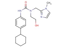 N'-(4-cyclohexylphenyl)-N-(2-hydroxyethyl)-N-[(1-methyl-1H-imidazol-2-yl)methyl]urea