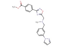 methyl 4-[5-({methyl[3-(1H-pyrazol-1-yl)benzyl]amino}methyl)-1,2,4-oxadiazol-3-yl]benzoate