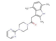 2,4,7-trimethyl-3-{2-oxo-2-[4-(2-pyrimidinyl)-1-piperazinyl]ethyl}-1H-indole