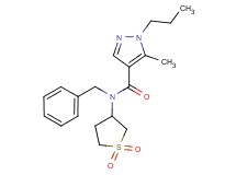 N-benzyl-N-(1,1-dioxidotetrahydro-3-thienyl)-5-methyl-1-propyl-1H-pyrazole-4-carboxamide