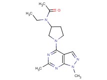 N-[1-(1,6-dimethyl-1H-pyrazolo[3,4-d]pyrimidin-4-yl)-3-pyrrolidinyl]-N-ethylacetamide