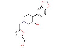 (3S*,4S*)-4-(1,3-benzodioxol-5-yl)-1-{[5-(hydroxymethyl)-2-furyl]methyl}piperidin-3-ol