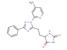 5-{2-[1-(4-methylpyridin-2-yl)-3-phenyl-1H-1,2,4-triazol-5-yl]ethyl}imidazolidine-2,4-dione
