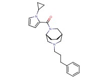 (1S*,5R*)-6-[(1-cyclopropyl-1H-pyrrol-2-yl)carbonyl]-3-(3-phenylpropyl)-3,6-diazabicyclo[3.2.2]nonane