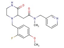 2-[1-(2-fluoro-4-methoxybenzyl)-3-oxo-2-piperazinyl]-N-methyl-N-(3-pyridinylmethyl)acetamide