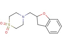 4-(2,3-dihydro-1-benzofuran-2-ylmethyl)thiomorpholine 1,1-dioxide