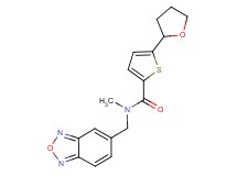 N-(2,1,3-benzoxadiazol-5-ylmethyl)-N-methyl-5-(tetrahydro-2-furanyl)-2-thiophenecarboxamide