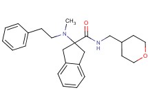 2-[methyl(2-phenylethyl)amino]-N-(tetrahydro-2H-pyran-4-ylmethyl)-2-indanecarboxamide