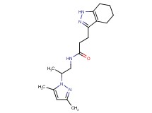 N-[2-(3,5-dimethyl-1H-pyrazol-1-yl)propyl]-3-(4,5,6,7-tetrahydro-1H-indazol-3-yl)propanamide