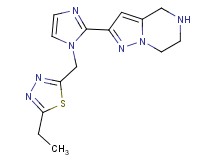 2-{1-[(5-ethyl-1,3,4-thiadiazol-2-yl)methyl]-1H-imidazol-2-yl}-4,5,6,7-tetrahydropyrazolo[1,5-a]pyrazine hydrochloride