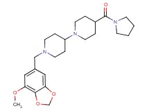 1'-[(7-methoxy-1,3-benzodioxol-5-yl)methyl]-4-(1-pyrrolidinylcarbonyl)-1,4'-bipiperidine