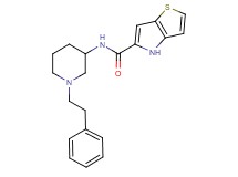 N-[1-(2-phenylethyl)-3-piperidinyl]-4H-thieno[3,2-b]pyrrole-5-carboxamide