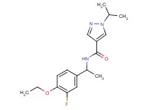 N-[1-(4-ethoxy-3-fluorophenyl)ethyl]-1-isopropyl-1H-pyrazole-4-carboxamide