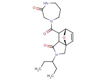 (3aR*,6S*)-2-(1-ethylpropyl)-7-[(3-oxo-1,4-diazepan-1-yl)carbonyl]-2,3,7,7a-tetrahydro-3a,6-epoxyisoindol-1(6H)-one