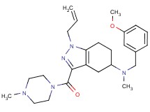 1-allyl-N-(3-methoxybenzyl)-N-methyl-3-[(4-methyl-1-piperazinyl)carbonyl]-4,5,6,7-tetrahydro-1H-indazol-5-amine