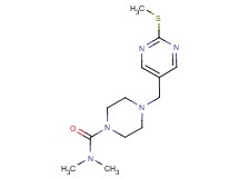 N,N-dimethyl-4-{[2-(methylthio)pyrimidin-5-yl]methyl}piperazine-1-carboxamide