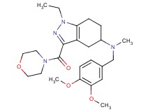 N-(3,4-dimethoxybenzyl)-1-ethyl-N-methyl-3-(4-morpholinylcarbonyl)-4,5,6,7-tetrahydro-1H-indazol-5-amine