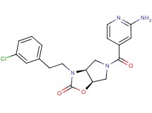 (3aS*,6aR*)-5-(2-aminoisonicotinoyl)-3-[2-(3-chlorophenyl)ethyl]hexahydro-2H-pyrrolo[3,4-d][1,3]oxazol-2-one