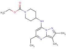 ethyl 4-[(5-ethyl-2,3-dimethylpyrazolo[1,5-a]pyrimidin-7-yl)amino]piperidine-1-carboxylate