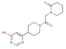 1-{2-[4-(6-hydroxypyrimidin-4-yl)piperidin-1-yl]-2-oxoethyl}piperidin-2-one
