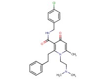 N-(4-chlorobenzyl)-1-[2-(dimethylamino)ethyl]-6-methyl-4-oxo-2-(2-phenylethyl)-1,4-dihydro-3-pyridinecarboxamide