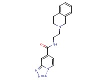 N-[2-(3,4-dihydroisoquinolin-2(1H)-yl)ethyl]tetrazolo[1,5-a]pyridine-7-carboxamide