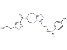 4-methyl-N-(2-{7-[(5-propyl-3-isoxazolyl)carbonyl]-6,7,8,9-tetrahydro-5H-[1,2,4]triazolo[4,3-d][1,4]diazepin-3-yl}ethyl)benzamide