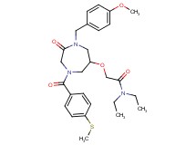 N,N-diethyl-2-({1-(4-methoxybenzyl)-4-[4-(methylthio)benzoyl]-2-oxo-1,4-diazepan-6-yl}oxy)acetamide