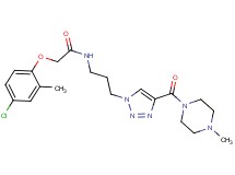 2-(4-chloro-2-methylphenoxy)-N-(3-{4-[(4-methyl-1-piperazinyl)carbonyl]-1H-1,2,3-triazol-1-yl}propyl)acetamide
