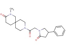 2-methyl-9-[(2-oxo-4-phenylpyrrolidin-1-yl)acetyl]-2,9-diazaspiro[5.5]undecan-3-one