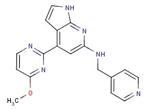 4-(4-methoxypyrimidin-2-yl)-N-(pyridin-4-ylmethyl)-1H-pyrrolo[2,3-b]pyridin-6-amine