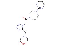1-{[5-(morpholin-4-ylmethyl)-1H-tetrazol-1-yl]acetyl}-4-pyrimidin-2-yl-1,4-diazepane