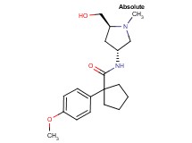 N-[(3R,5S)-5-(hydroxymethyl)-1-methylpyrrolidin-3-yl]-1-(4-methoxyphenyl)cyclopentanecarboxamide