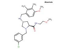 (4R)-1-(3-chlorobenzyl)-4-[(4-methoxy-2,3-dimethylbenzyl)amino]-N-(2-methoxyethyl)-L-prolinamide