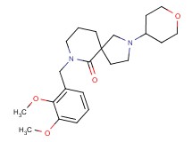 7-(2,3-dimethoxybenzyl)-2-(tetrahydro-2H-pyran-4-yl)-2,7-diazaspiro[4.5]decan-6-one