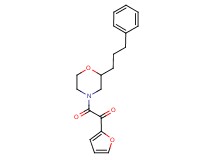 1-(2-furyl)-2-oxo-2-[2-(3-phenylpropyl)-4-morpholinyl]ethanone