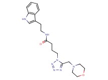 N-[2-(1H-indol-3-yl)ethyl]-4-[5-(4-morpholinylmethyl)-1H-tetrazol-1-yl]butanamide