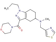 N-methyl-3-(4-morpholinylcarbonyl)-1-propyl-N-(1,3-thiazol-4-ylmethyl)-4,5,6,7-tetrahydro-1H-indazol-5-amine