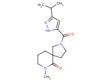 2-[(3-isopropyl-1H-pyrazol-5-yl)carbonyl]-7-methyl-2,7-diazaspiro[4.5]decan-6-one