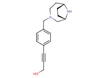 3-{4-[(1S*,6R*)-3,9-diazabicyclo[4.2.1]non-3-ylmethyl]phenyl}prop-2-yn-1-ol