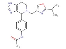 N-(4-{5-[(2-isopropyl-1,3-oxazol-4-yl)methyl]-4,5,6,7-tetrahydro-1H-imidazo[4,5-c]pyridin-4-yl}phenyl)acetamide