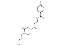 N-[3-(4-butyl-3-oxopiperazin-1-yl)-3-oxopropyl]-4-fluorobenzamide