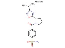 4-{[(2S)-2-(3-isopropyl-1,2,4-oxadiazol-5-yl)pyrrolidin-1-yl]carbonyl}benzenesulfonamide
