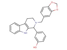 3-[2-(1,3-benzodioxol-5-ylmethyl)-2,3,4,9-tetrahydro-1H-beta-carbolin-1-yl]phenol