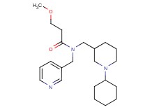 N-[(1-cyclohexyl-3-piperidinyl)methyl]-3-methoxy-N-(3-pyridinylmethyl)propanamide