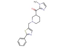 (1-methyl-1H-imidazol-2-yl){1-[(2-phenyl-1,3-thiazol-5-yl)methyl]-3-piperidinyl}methanone