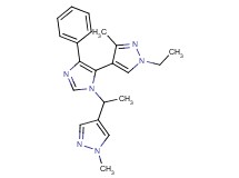 1-ethyl-3-methyl-4-{1-[1-(1-methyl-1H-pyrazol-4-yl)ethyl]-4-phenyl-1H-imidazol-5-yl}-1H-pyrazole