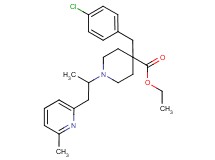 ethyl 4-(4-chlorobenzyl)-1-[1-methyl-2-(6-methyl-2-pyridinyl)ethyl]-4-piperidinecarboxylate