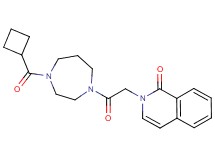2-{2-[4-(cyclobutylcarbonyl)-1,4-diazepan-1-yl]-2-oxoethyl}isoquinolin-1(2H)-one
