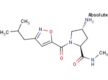 (2S,4R)-4-amino-1-[(3-isobutylisoxazol-5-yl)carbonyl]-N-methylpyrrolidine-2-carboxamide